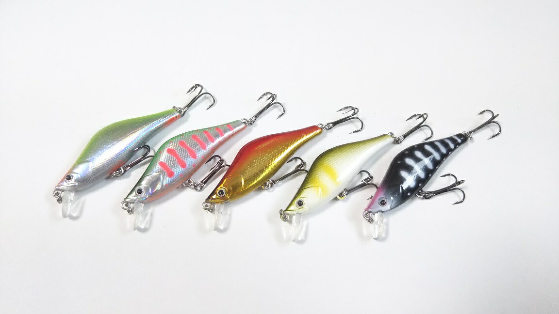 楽天市場】渓流 本流 中流 ヘビーシンキングミノー 9g 8cm 5色