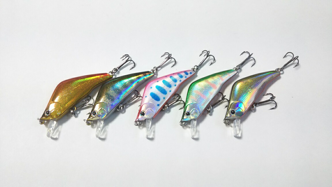 楽天市場】渓流用 バイブレーション 45mm 5.3g 5色セット プラグ