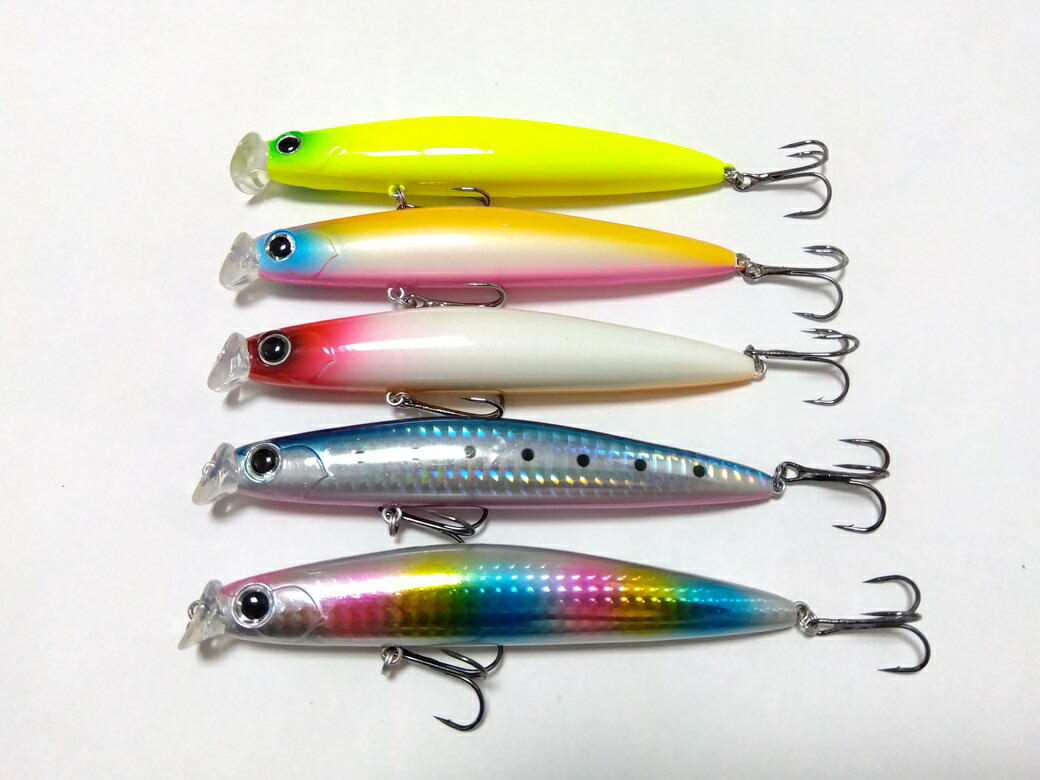リップレスミノー　5個セット Amazon.co.jp: リップレスミノー 130F/25g 5個セット 対象魚