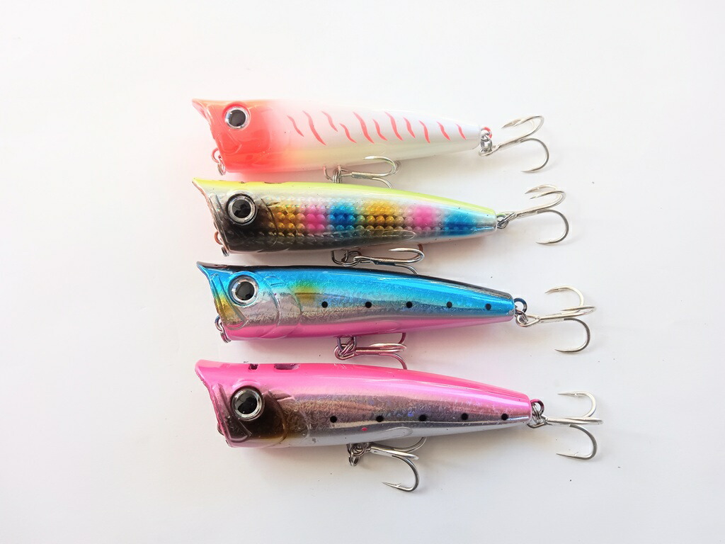 楽天市場】ルアー フィッシング ハードルアー ポッパー タイプ 6個