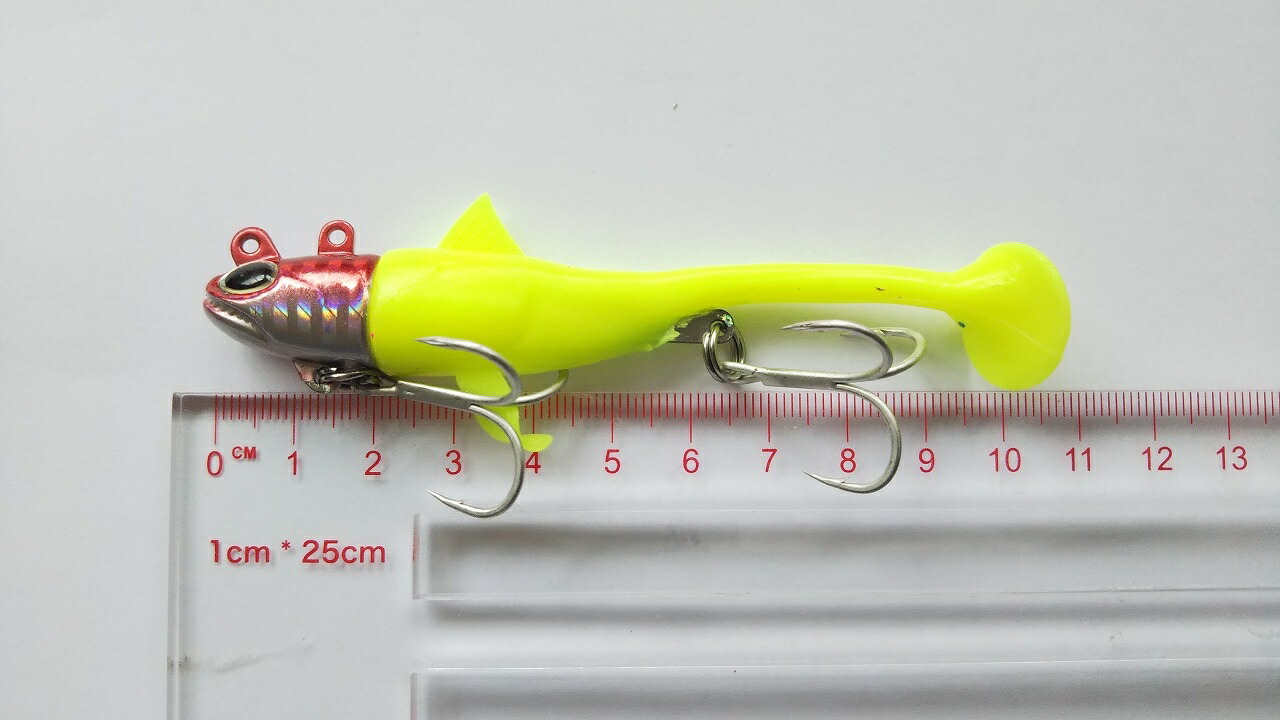 楽天市場 約35g ジグヘッド ワーム 5色セット 魚型ヘッド 市販のワームを着脱可能 やわらか素材 ヒラメ マゴチ シーバス タチウオ 根魚 ロックフィッシュ フラットフィッシュ つり具の雪見堂 楽天市場店