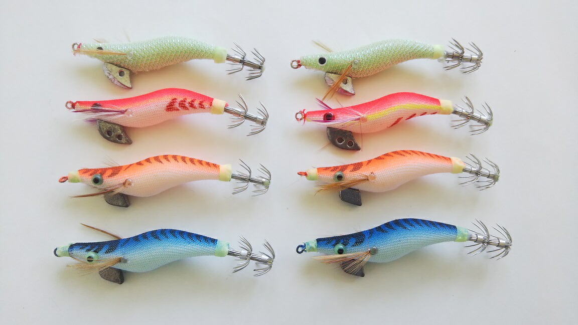 楽天市場】エギ 6本セット 2号 2.5号 3号 夜光針 釣り 釣具 : Hitaste