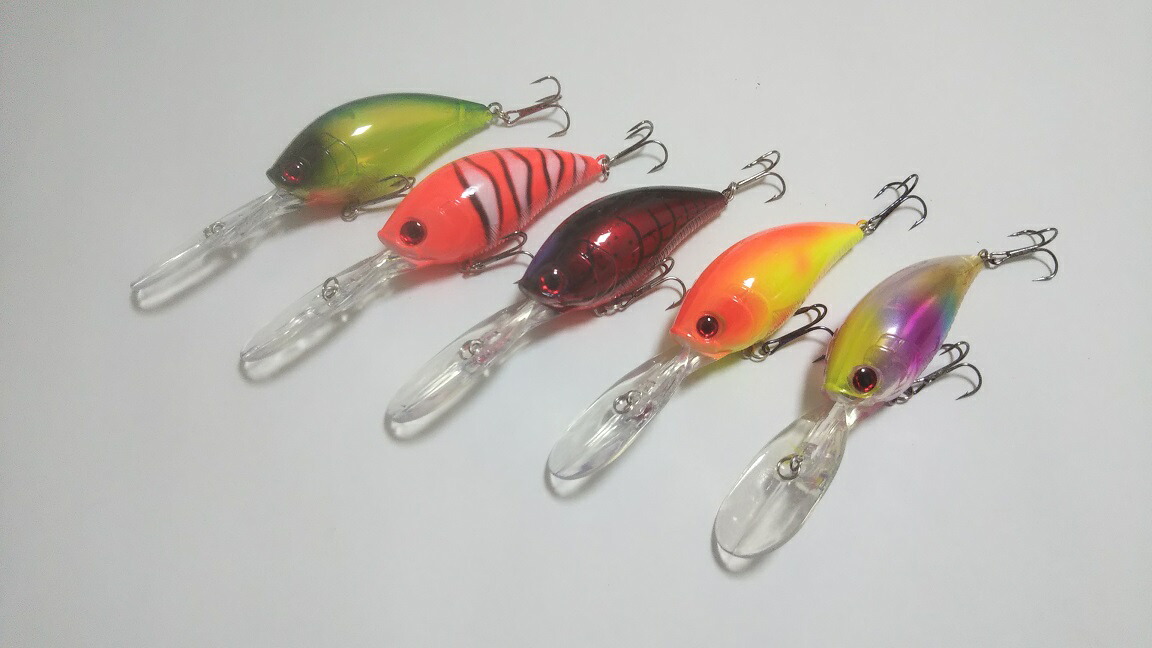 楽天市場】ルアーセット 5個 収納ケース付 クランクベイト(ハゼ