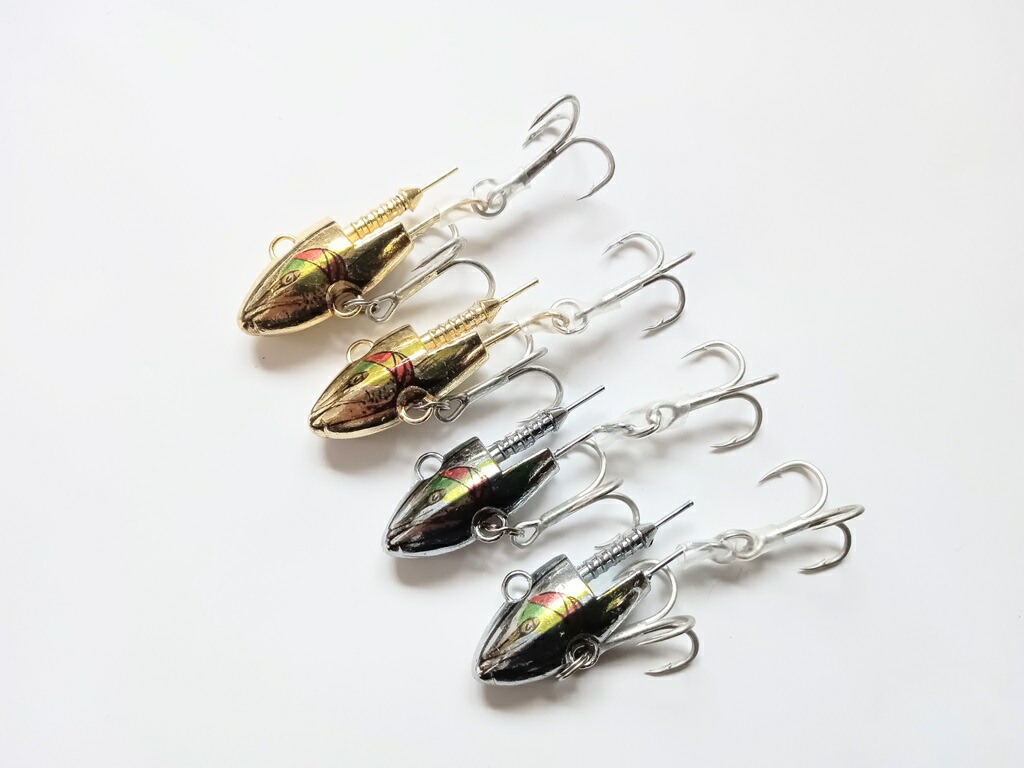 すがっしー　バス釣り 色々セット プラグ80&ワーム120袋以上 楽天市場】かっ飛び ジグヘッド ＋ ワーム 34g 110mm ピンク
