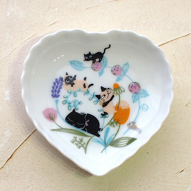 楽天市場】猫 アルファプレート 長角皿 FLOWER フラワー Shinzi Katoh