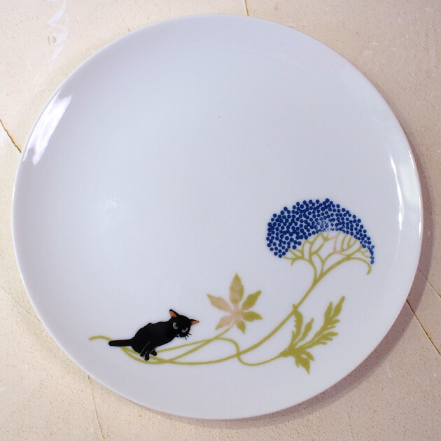 楽天市場】猫 アルファプレート 長角皿 FLOWER フラワー Shinzi Katoh