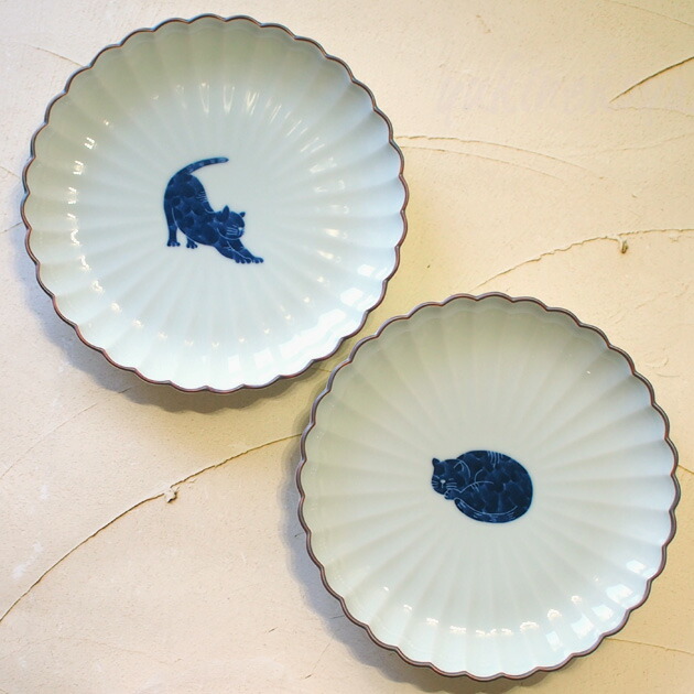 楽天市場】猫 お皿 ぶら下がりネコ 正角皿 有田焼 波佐見焼 菊祥 日本