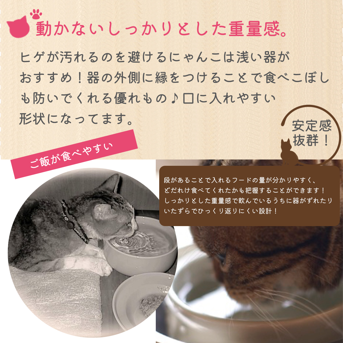国内正規 ヘルスウォーターボウル Ｍサイズ 水飲み用猫食器 ペット陶器製食器 通販