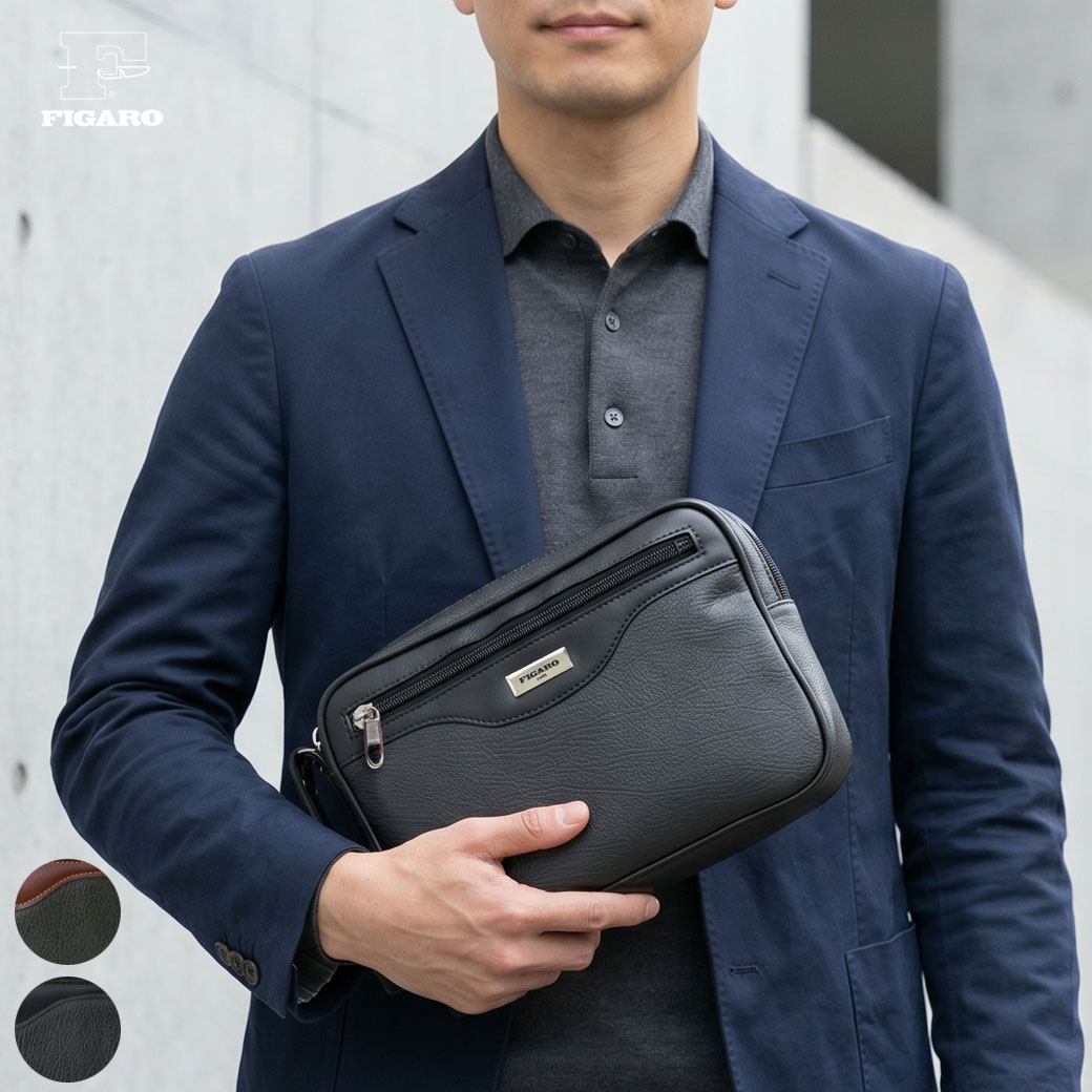 【10%OFF】【P15倍＆最大限度5000円オフクーポン散り散り中】FIGARO フィガロ Basic ベシック 二番目御徒面子 メンズ ブランド名 クラッチペダル御徒面子 軽さ 日本製 メンズ 御徒面子 メンズセカンドバック クラッチペダル御徒面子 メンズ ブランド名 メンズ 二番目御徒面子 小さめ figaro38581