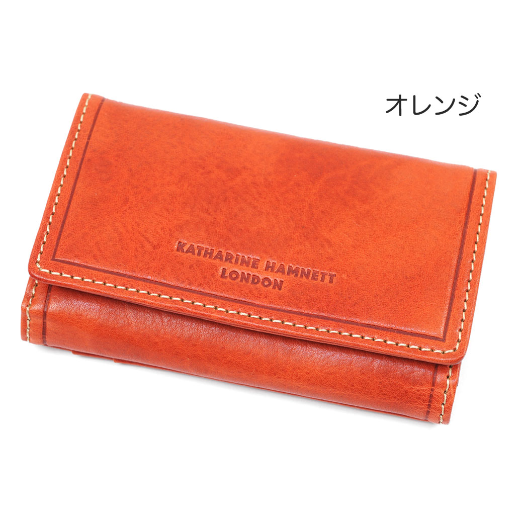 キーケース プレゼント メンズ ブランド Katharine Hamnett キャサリンハムネット ロンドン ラインマン2 4連 キーケース パスケース カード収納 本革 レザー 財布 キーケース ブランド メンズ キーケース コインケース キーケース 小銭入れ付き 大容量 septicin Com