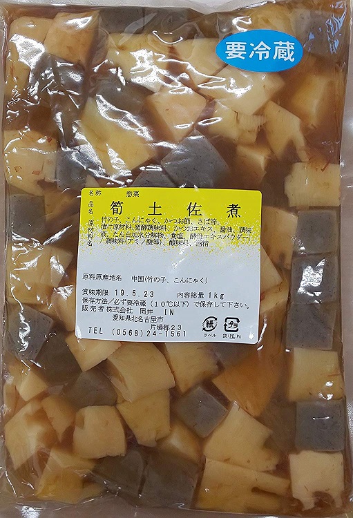 竹の子土佐煮 (こんにゃく） 1ｋｇ×15ｐ（Ｐ980円税別） 業務用　ヤヨイ