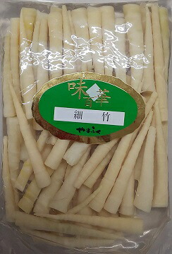 竹の子 細竹水煮 スタンドパック 500g(約８０本)×15Ｐ（ｐ1290円税別） 業務用 ヤヨイ