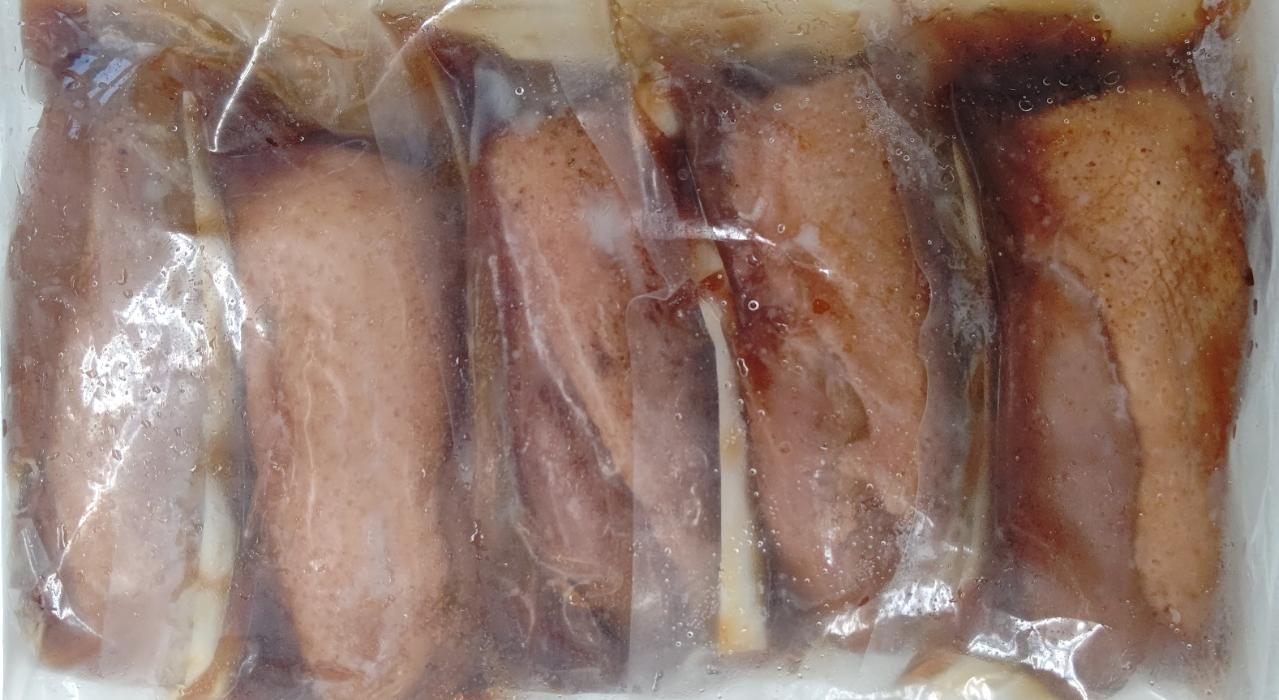 オードブル　冷凍　合鴨三色巻　1Kg（約200ｇ×5本）×12P（P1,650円税別）業務用　ヤヨイ