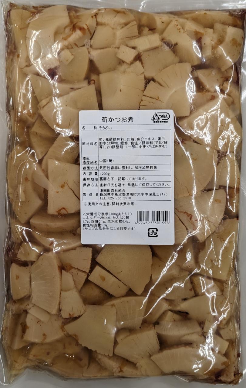 惣菜　筍かつお煮　1.2Kg（固形900ｇ）×15Ｐ（Ｐ810円税別）業務用　ヤヨイ　国内加工