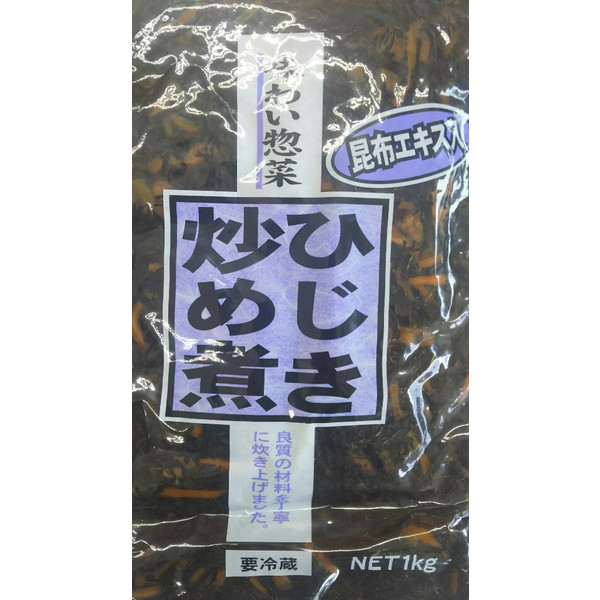 前島食品　惣菜　ひじき炒め煮　1Kg&times;12Ｐ（Ｐ960円税別）業務用　ヤヨイ｜品揃え豊富！業務用食品問屋ヤヨイ