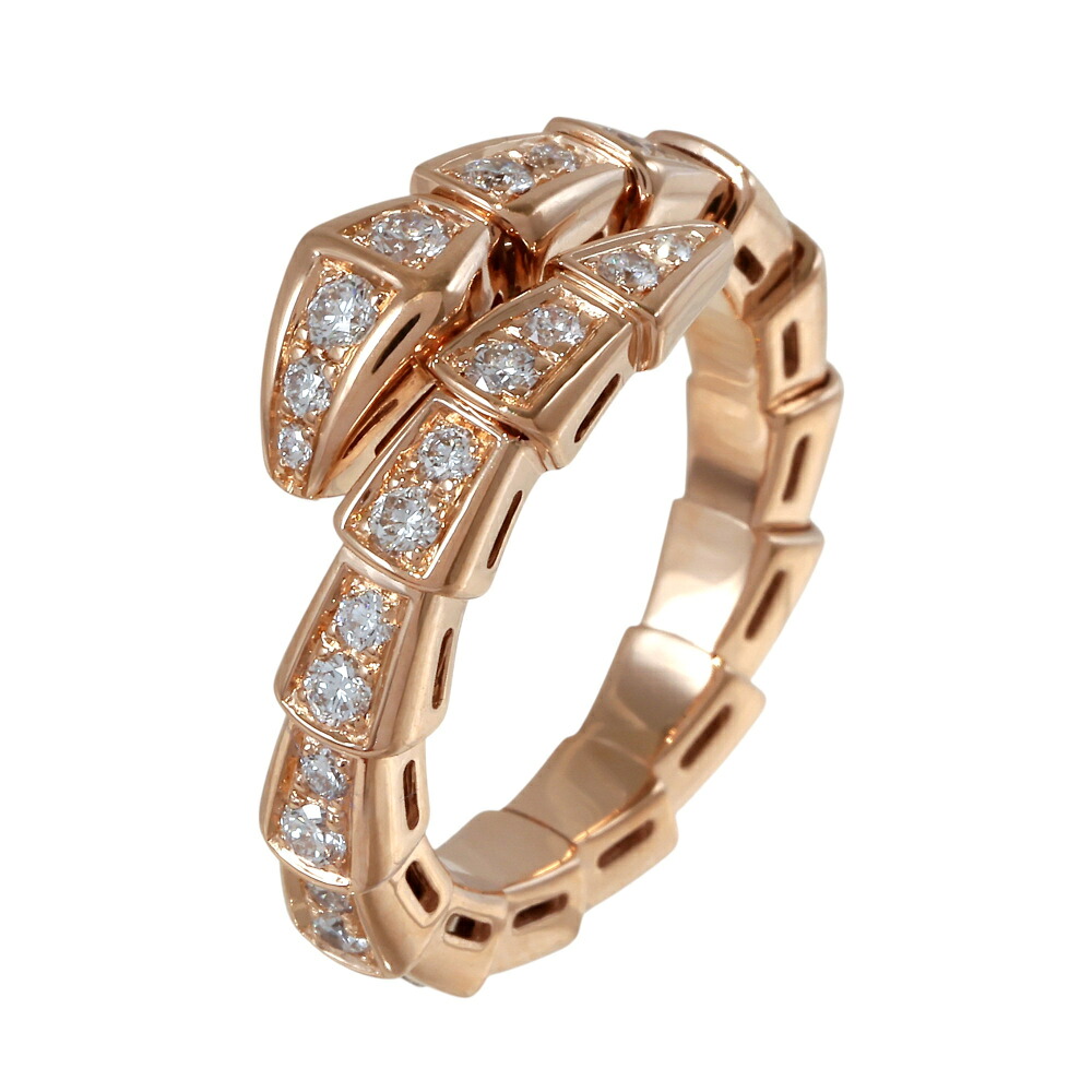 ブルガリ セルペンティ(ヴァイパー) S K18ピンクゴールド リング 中古 BVLGARI 指輪 Ring 18金 18K PG USED 中古品 ブランド品 美品 送料無料 ラッピング無料｜ジェムキャッスルゆきざきLadies