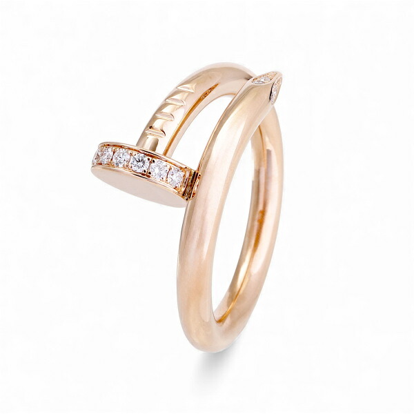 カルティエ ジュストアンクル クラシックモデル K18ピンクゴールド リング 中古 Cartier 指輪 Ring 18金 18K PG USED 中古品 ブランド品 美品 送料無料 ラッピング無料｜ジェムキャッスルゆきざきLadies