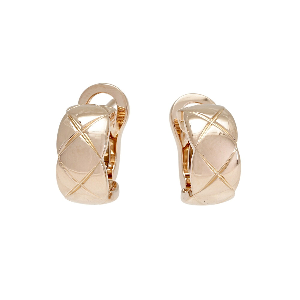 ＼7月20日限定ポイント2倍／ シャネル ココクラッシュ K18BG K18ベージュゴールド ピアス 中古 CHANEL Pierce イヤリング 18金 18K USED 中古品 ブランド品 美品 送料無料 ラッピング無料｜ジェムキャッスルゆきざきLadies
