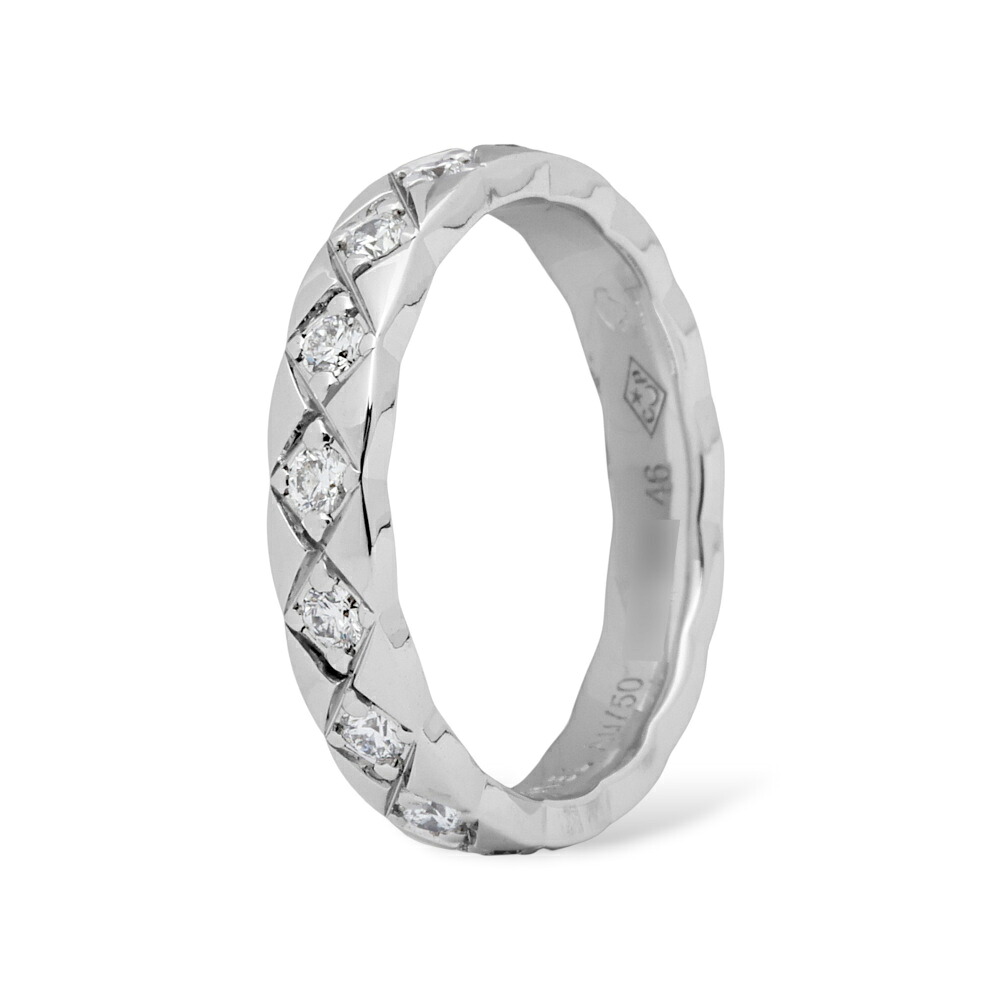 シャネル ココクラッシュ ミニ K18ホワイトゴールド リング 中古 CHANEL 指輪 Ring 18金 18K WG USED 中古品 ブランド品 美品 送料無料 ラッピング無料｜ジェムキャッスルゆきざきLadies