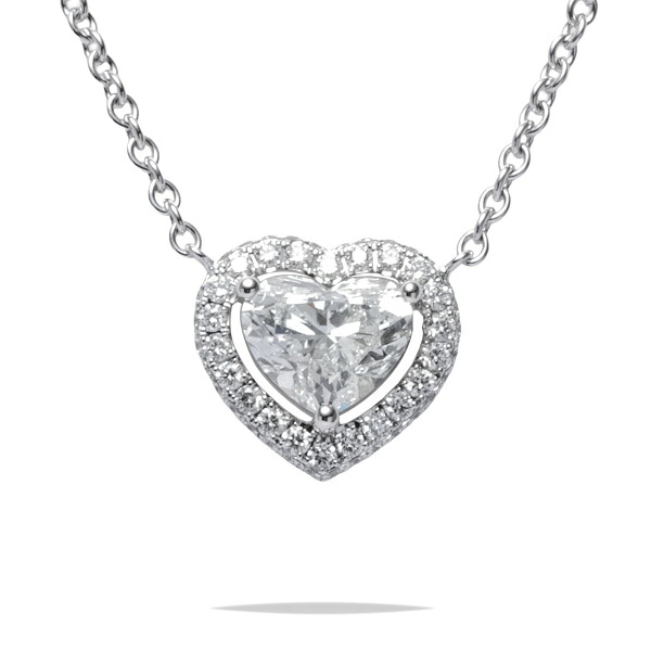 グラフ アイコン ハートシェイプ ダイヤモンド ペンダント K18ホワイトゴールド ネックレス 中古 GRAFF Necklace チェーン 18金 18K WG diamond USED 中古品 ブランド品 美品 Pendant 送料無料 ラッピング無料｜ジェムキャッスルゆきざきLadies
