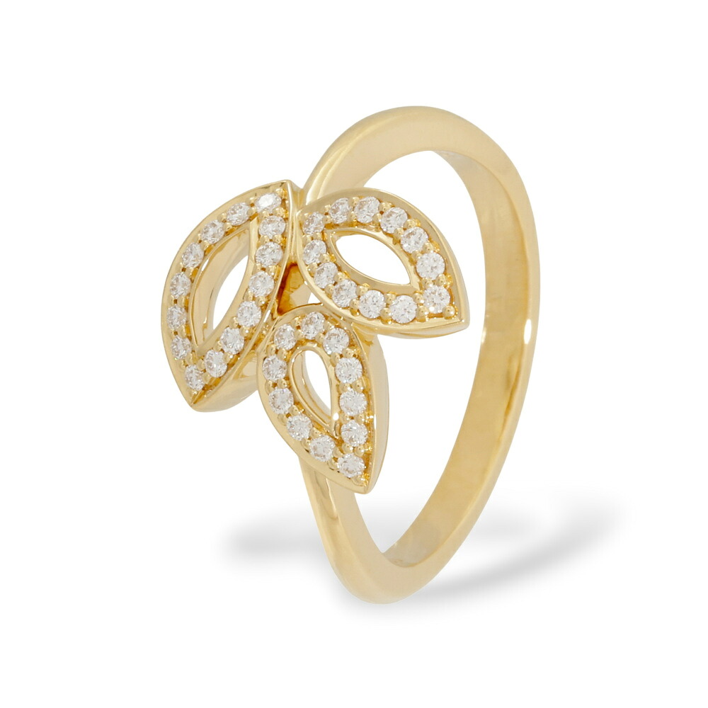 ハリー・ウィンストン リリークラスター ミニ K18イエローゴールド リング 中古 指輪 Ring 18金 18K YG USED 中古品 ブランド品 美品 送料無料 ラッピング無料｜ジェムキャッスルゆきざきLadies