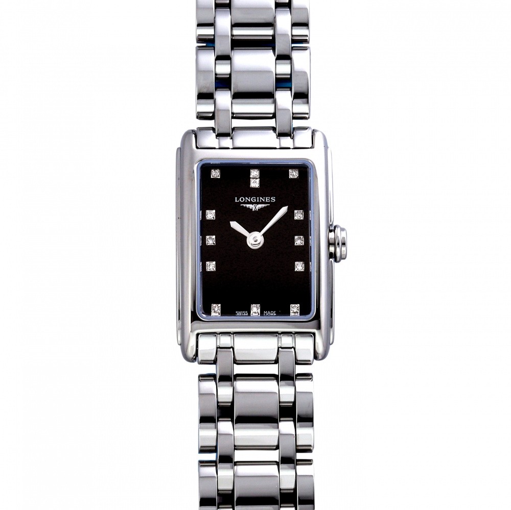ロンジン LONGINES ドルチェヴィータ L5.258.4.57.6 ブラック文字盤 新品 腕時計 レディース ウォッチ Watch 送料無料 ラッピング無料｜ジェムキャッスルゆきざきLadies