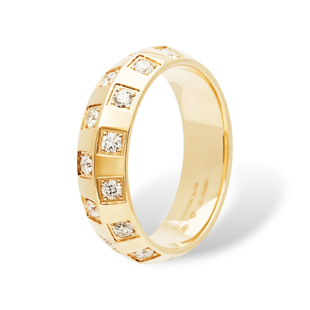 ルイ・ヴィトン ル ダミエ ドゥ ルイ･ヴィトン K18イエローゴールド リング 中古 指輪 Ring 18金 18K YG USED 中古品 ブランド品 美品 送料無料 ラッピング無料｜ジェムキャッスルゆきざきLadies