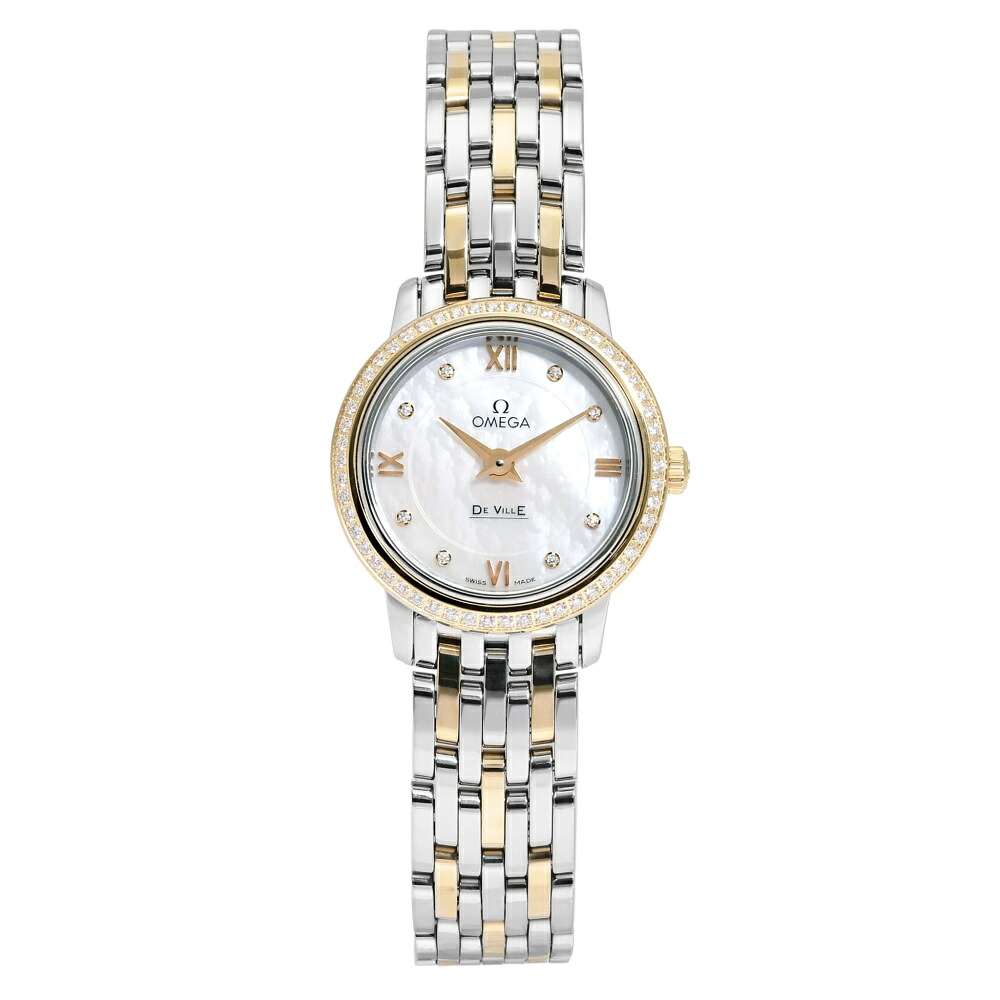 オメガ OMEGA デ・ヴィル プレステージ 424.25.24.60.55.001 ホワイト/8PD文字盤 新品 腕時計 レディース ウォッチ Watch 送料無料 ラッピング無料|ジェムキャッスルゆきざきLadies