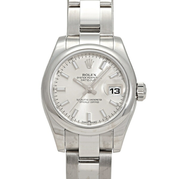 ロレックス ROLEX デイトジャスト 26 179160 シルバ—/バー文字盤 中古 腕時計 レディース ウォッチ Watch USED 中古品 ブランド品 美品 送料無料 ラッピング無料|ジェムキャッスルゆきざきLadies