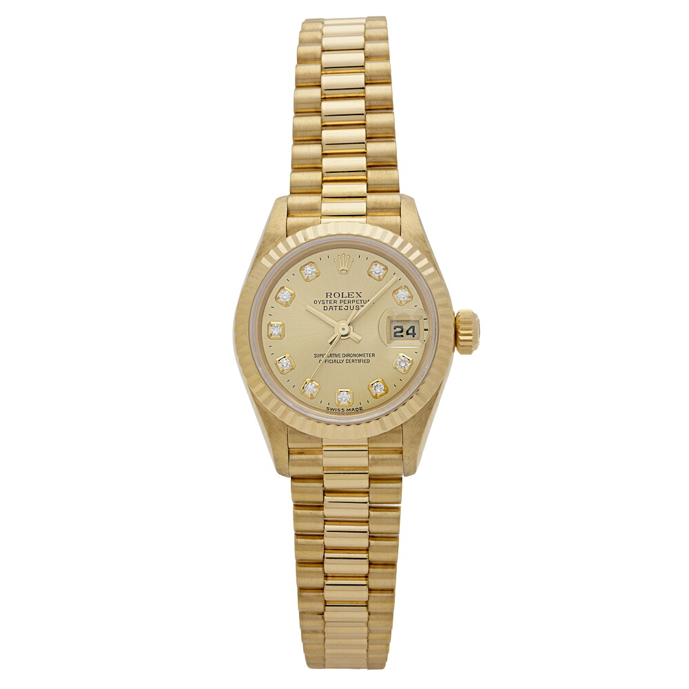 ロレックス ROLEX デイトジャスト 26 79178G シャンパン/10PD文字盤 中古 腕時計 レディース｜ジェムキャッスルゆきざきLadies