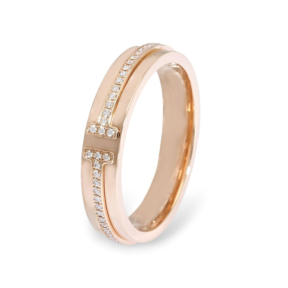 ティファニー T トゥルー K18ローズゴールド リング 中古 Tiffany 指輪 Ring 18金 18K USED 中古品 ブランド品 美品 送料無料 ラッピング無料｜ジェムキャッスルゆきざきLadies