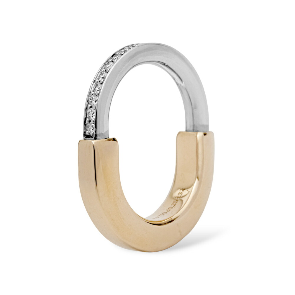 ティファニー ロック K18ピンクゴールド K18ホワイトゴールド リング 中古 Tiffany 指輪 Ring ring 18金 18K WG PG USED 中古品 ブランド品 美品 送料無料 ラッピング無料|ジェムキャッスルゆきざきLadies