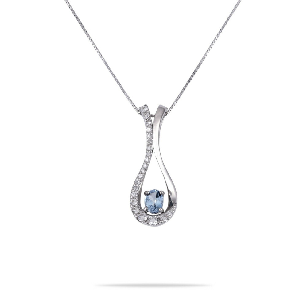 プラチナ900 プラチナ850 アクアマリン ダイヤモンド ネックレス ペンダント Necklace チェーン Pt900 Pt850 diamond 送料無料 ラッピング無料 Pendant|ジェムキャッスルゆきざきLadies