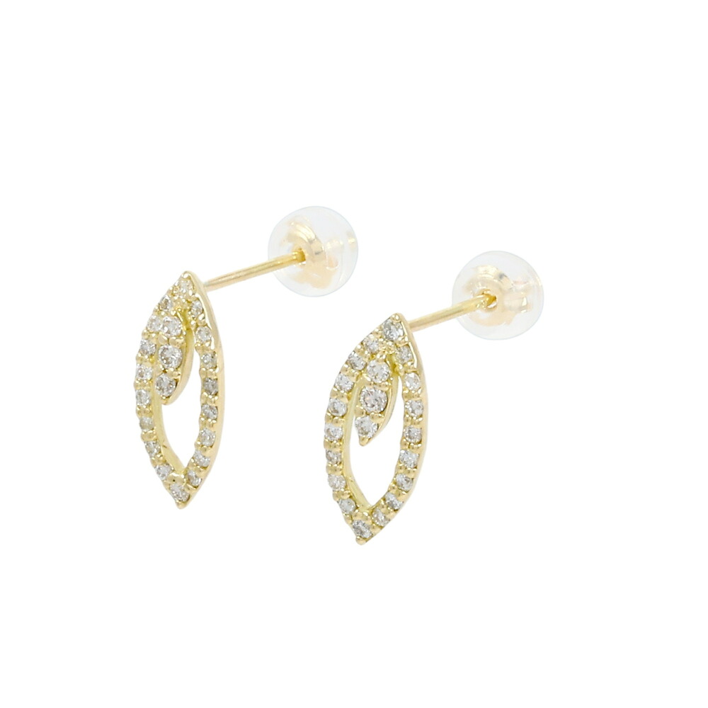 K18イエローゴールド ダイヤモンド ピアス｜ジェムキャッスルゆきざきLadies