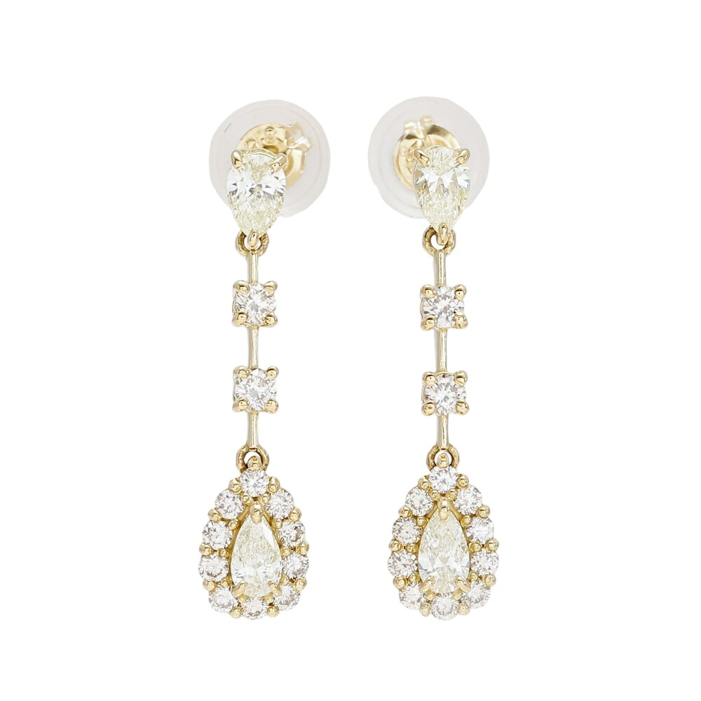 K18イエローゴールド ダイヤモンド ピアス｜ジェムキャッスルゆきざきLadies