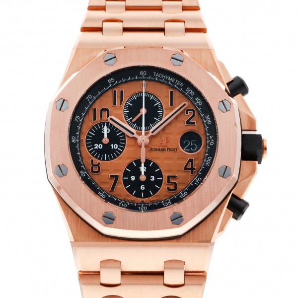 腕時計 メンズ腕時計 お気に入り ロイヤルオークオフショア Piguet Audemars オーデマ ピゲ クロノグラフ メンズ 腕時計 中古 ピンクゴールド ブラック文字盤 or Oo 1000or 01 Dienhoangphat Com