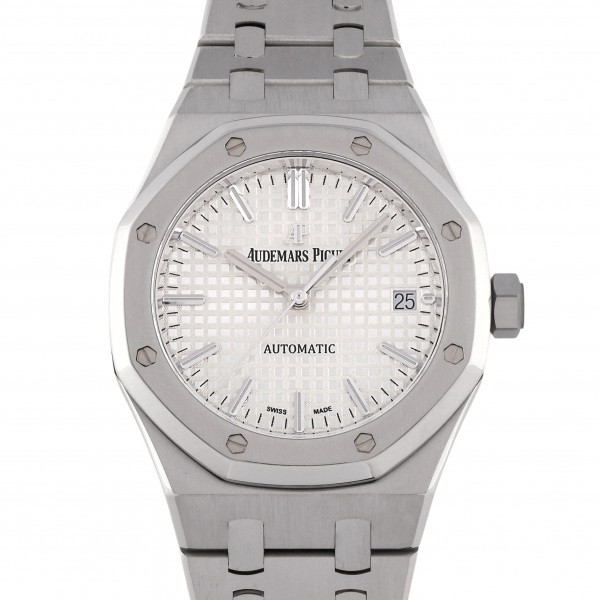 オーデマ・ピゲ AUDEMARS PIGUET ロイヤルオーク オートマティック 15450ST.OO.1256ST.01 シルバー文字盤 中古 腕時計 メンズ