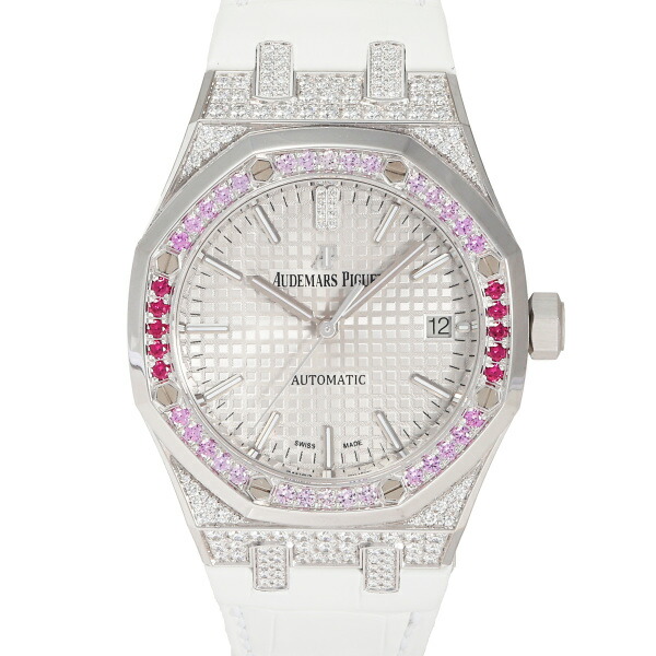 オーデマ・ピゲ AUDEMARS PIGUET 67118OR.ZZ.A009XX.01 ホワイト文字盤 中古 腕時計 レディース オーデマピゲ k18（ブランドオーデマ・ピゲ・駆動方式