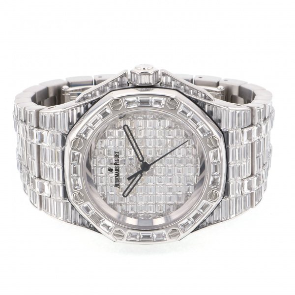 楽天市場 オーデマ ピゲ Audemars Piguet ロイヤルオークオフショア オートマティック bc Zz 8042bc 01 全面ダイヤ文字盤 中古 腕時計 メンズ ジェムキャッスルゆきざき