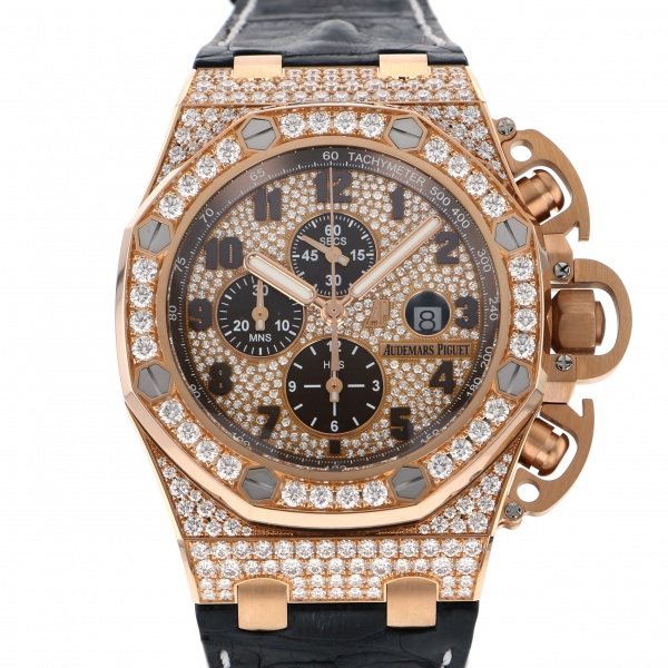 楽天市場 オーデマ ピゲ Audemars Piguet ロイヤルオークオフショア クロノグラフ or Zz A801cr 01 全面ダイヤ文字盤 未使用 腕時計 メンズ ジェムキャッスルゆきざき