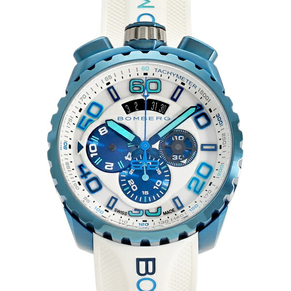 ボンバーグ BOMBERG ボルト68 クロマ II アイスブルー BS45CHPBL.049-2.3 ホワイト文字盤 腕時計 メンズ