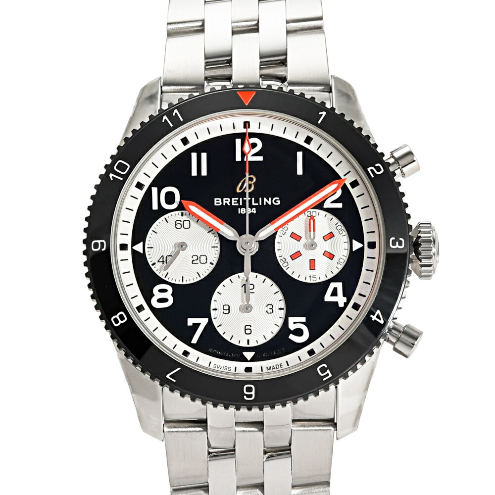 ブライト輪っか BREITLING クラシックアヴィ クロノグラフ 42 モスキート Y233801A1B1A1 黒いこと/白いこと文字記号盤 新品 ウオッチ メンズ メンズ腕時計-腕時計