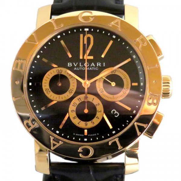 非売品 p42bpgldch クロノ ブルガリブルガリ Bvlgari ブルガリ ブラック ゴールド文字盤 メンズ 腕時計 新品 W Inyodomartialarts Com