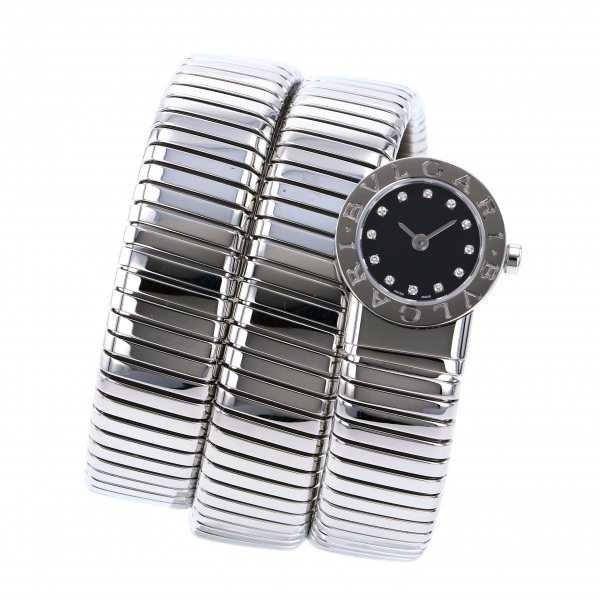 楽天市場 ブルガリ Bvlgari ブルガリブルガリ トゥボガス スネーク 191ts ブラック文字盤 中古 腕時計 レディース ジェムキャッスルゆきざき