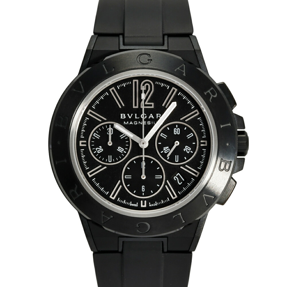 ブルガリ BVLGARI ディアゴノ マグネシウム クロノグラフ 102428 DG42BSMCVDCH ブラック文字盤 未使用 腕時計 メンズ 230,000円