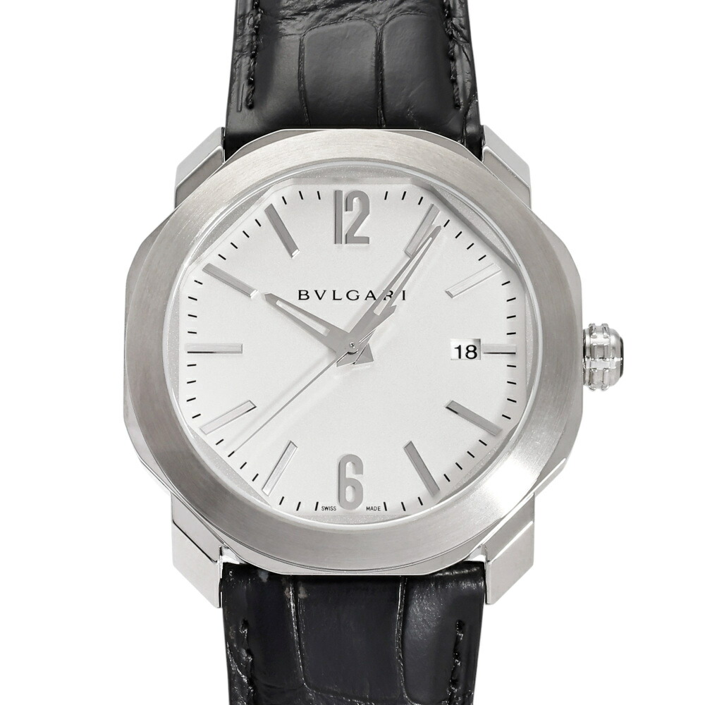ブルガリ BVLGARI オクト ローマ 102779 OC41C6SLD シルバー文字盤 新品 腕時計 メンズ|ジェムキャッスルゆきざき