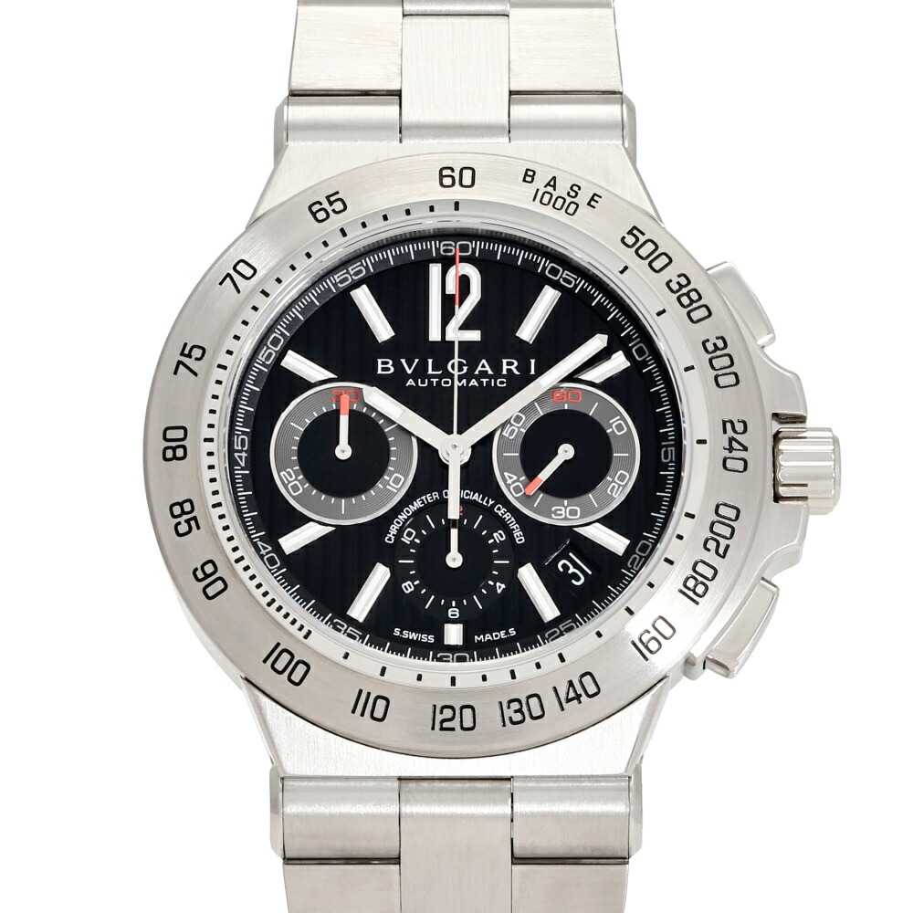 ブルガリ BVLGARI ディアゴノ プロフェッショナル テラ 101655 DP42BSSDCH ブラック文字盤 新品 腕時計 メンズ
