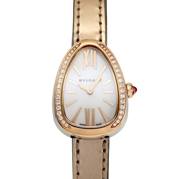 ブルガリ BVLGARI セルペンティ 103059 SP32WSPGDL ホワイト文字盤 新品 腕時計 レディース