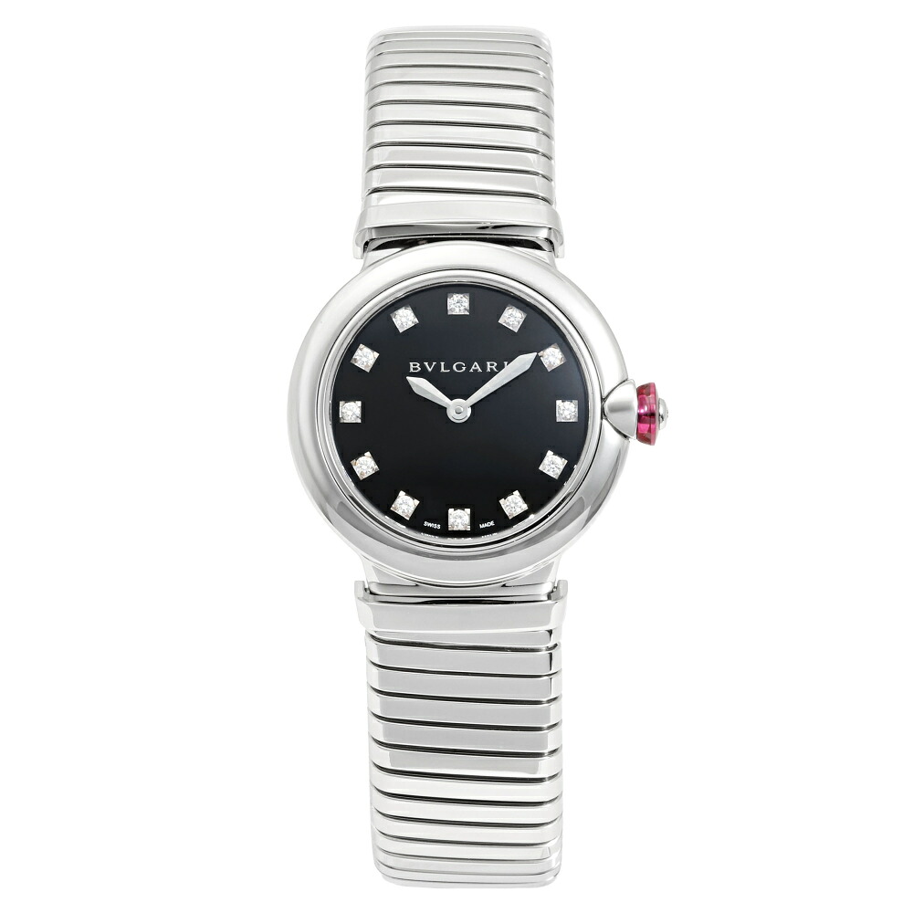ブルガリ BVLGARI ルチェア トゥボガス 102951 LU28BSS/12.T ブラック文字盤 新品 腕時計 レディース