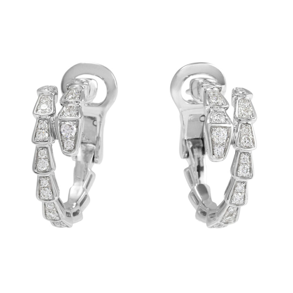 楽天市場】ブルガリ ピアス K18WG ダイヤ14P セルペンティ ヴァイパー